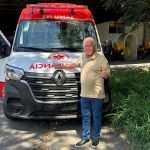 Iguaracy: Dr. Pedro Alves comemora chegada de ambulância do SAMU para reforçar a saúde do município